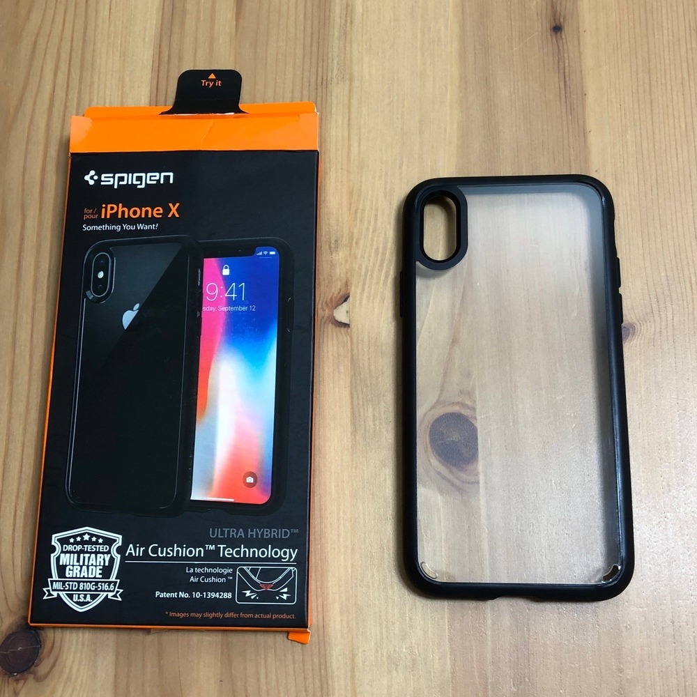 Spigen For iPhone X Ultra Hybrid Air Cushion Technology Case Black